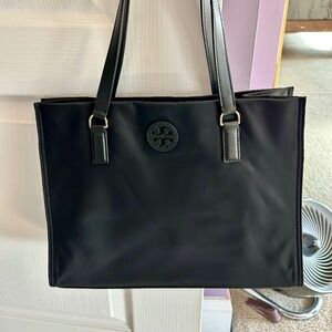 Tory Burch Medium Nylon Tote (black)